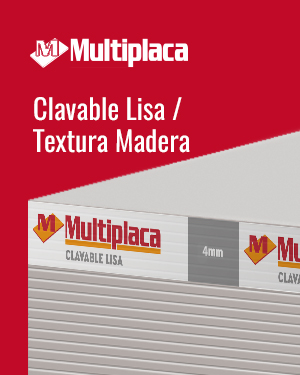 Multiplaca Clavable Lisa / Textura Madera