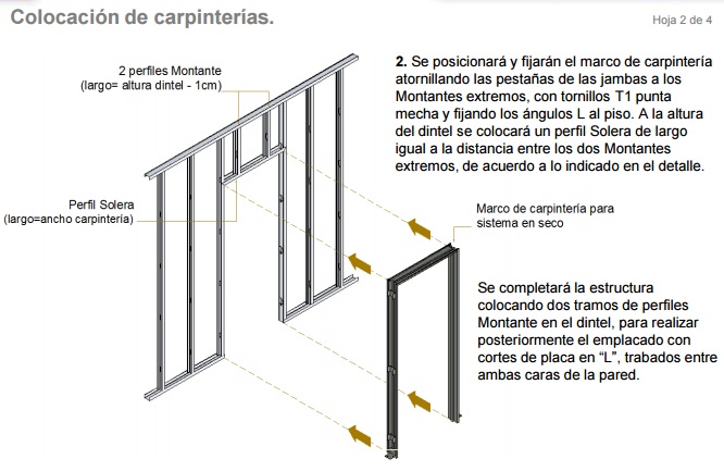 Colocación de Carpinterías